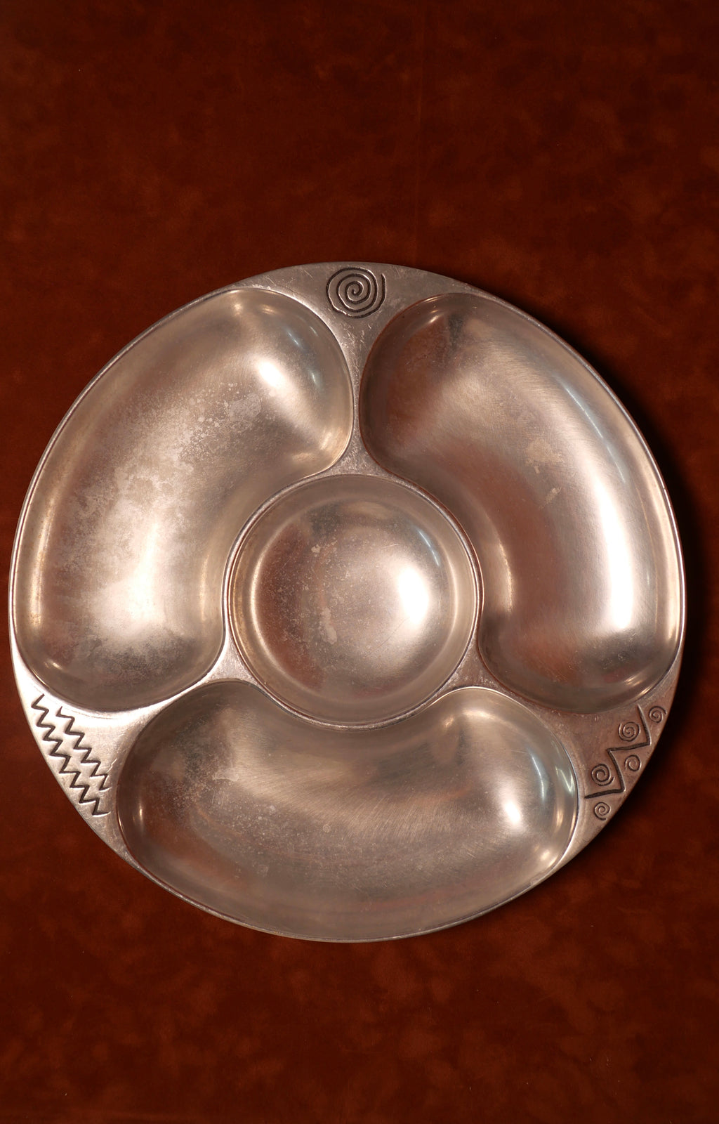 Wilton Armetale” Pewter Serving Tri-Bowl
