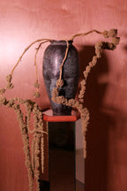 Post-Modern Aluminum Turquoise Vase