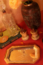 Onyx & Brass Salt and Pepper Shaker Set