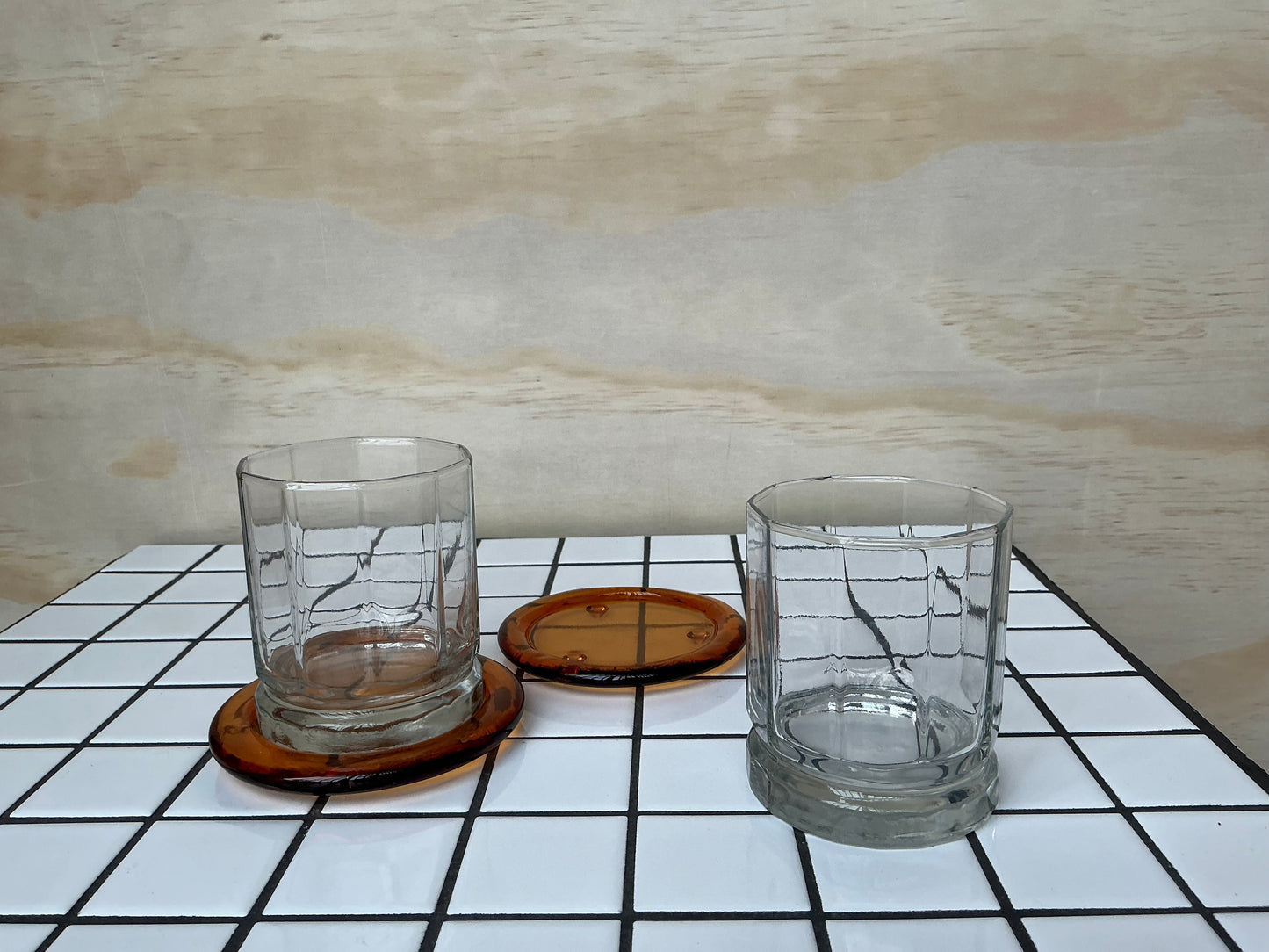 MCM Decagon Lowball Glasses (2)