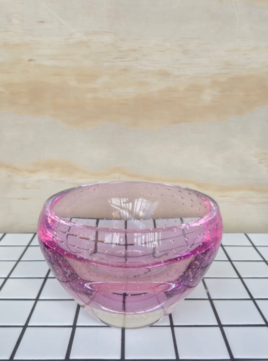 Pink Controlled Glass Bowl