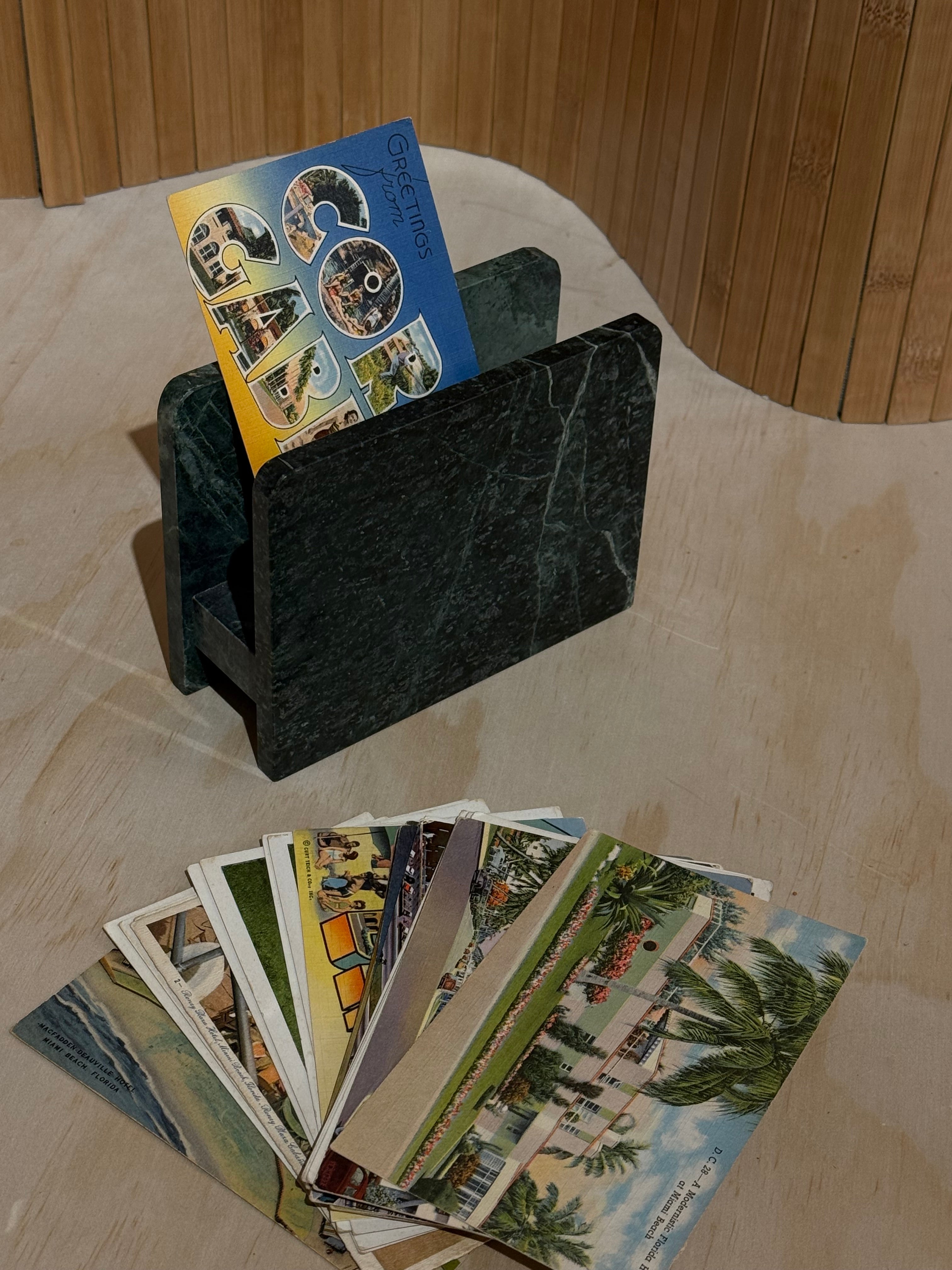 MCM Green Stone Napkin Holder