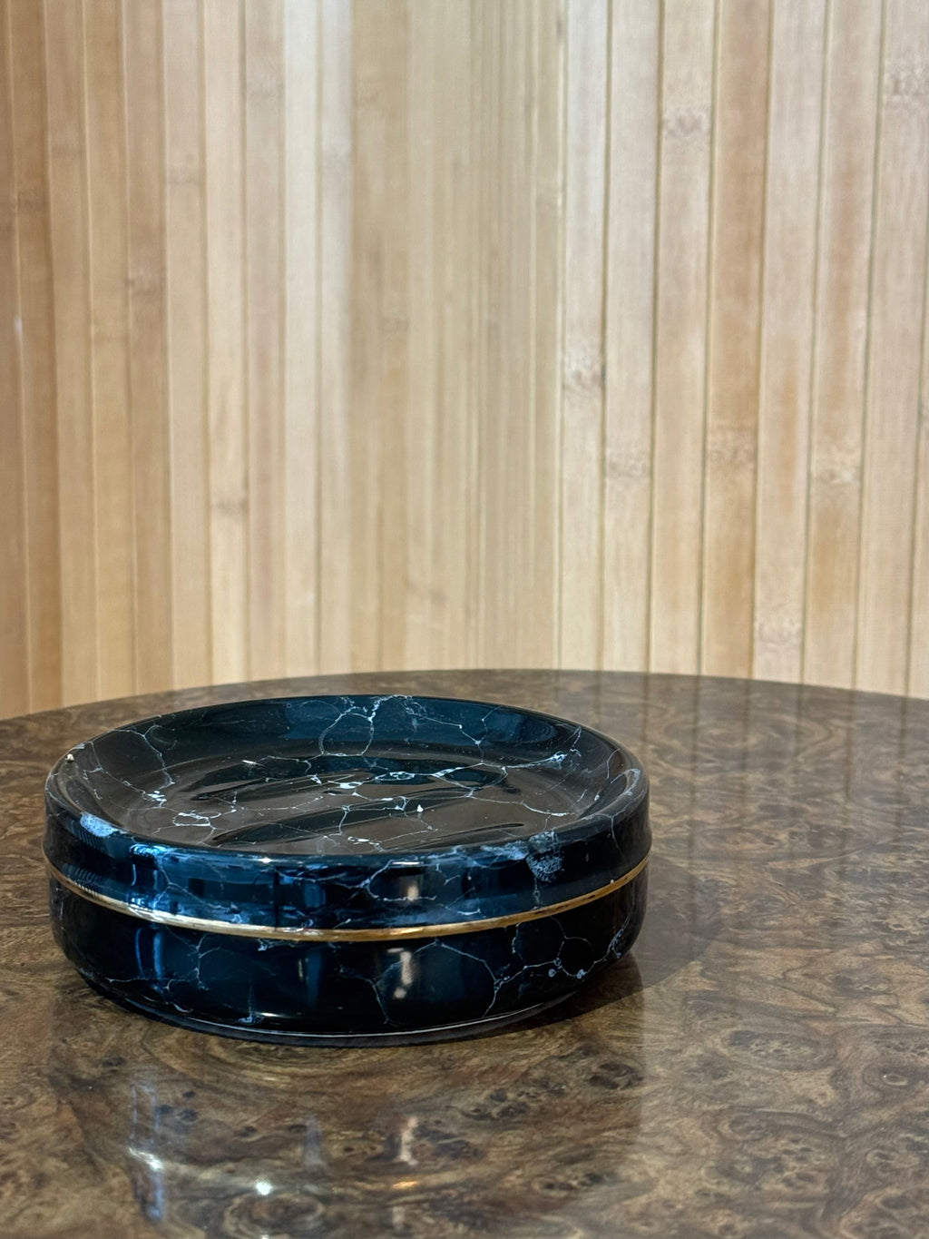 Porcelain Crackle Ashtray - 1950s