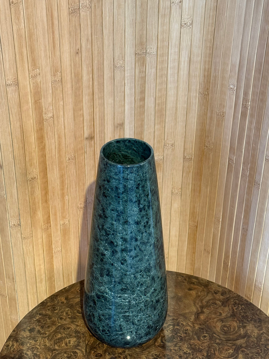 Tall Green Stone Vase