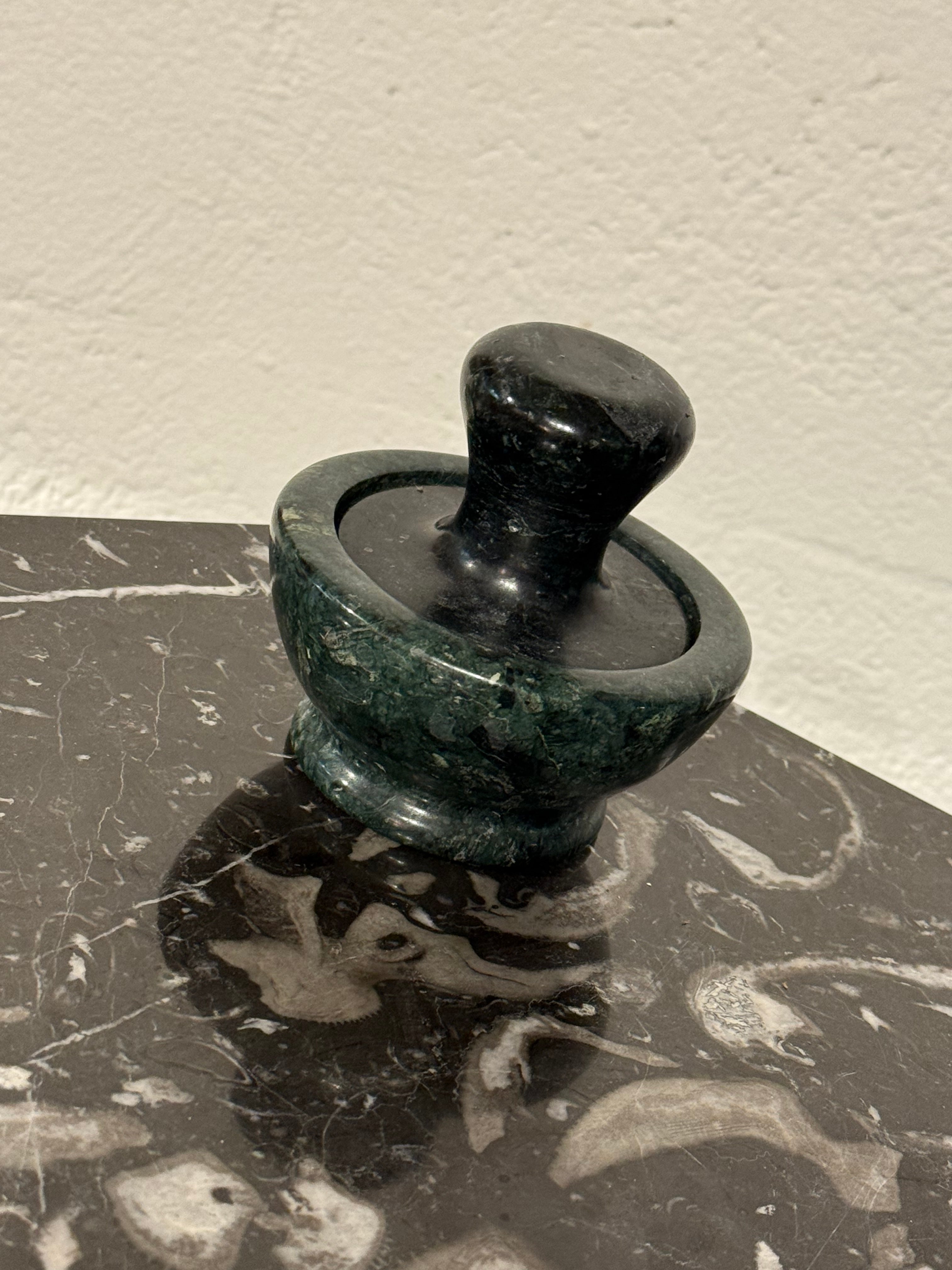 MCM Green Stone Mortar & Pestle