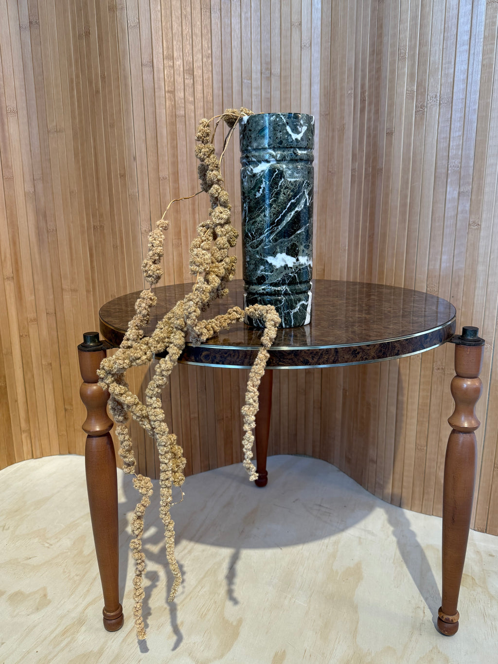 MCM Marble Cylinder Vase