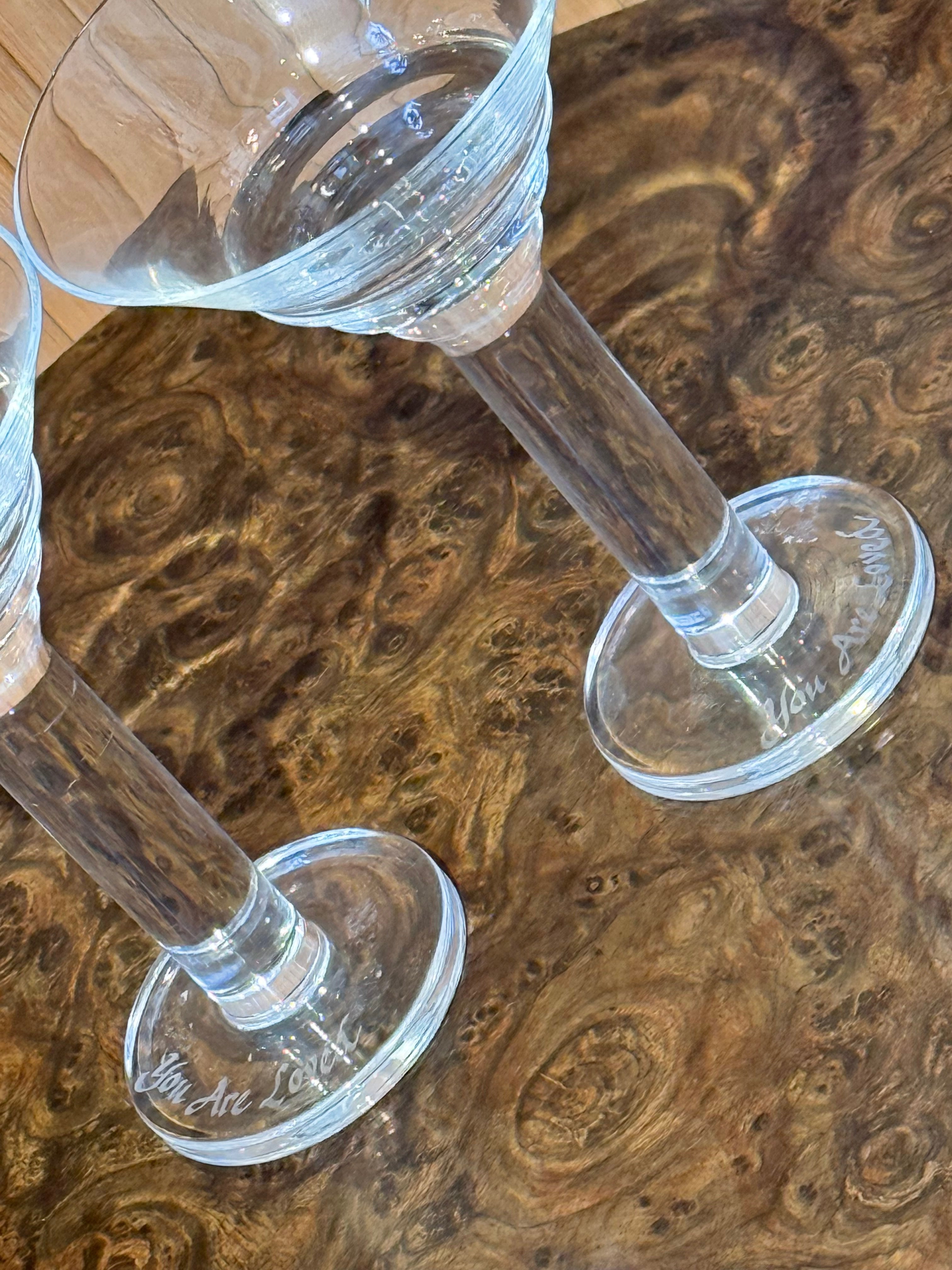 Modernist Engraved Glasses (2)