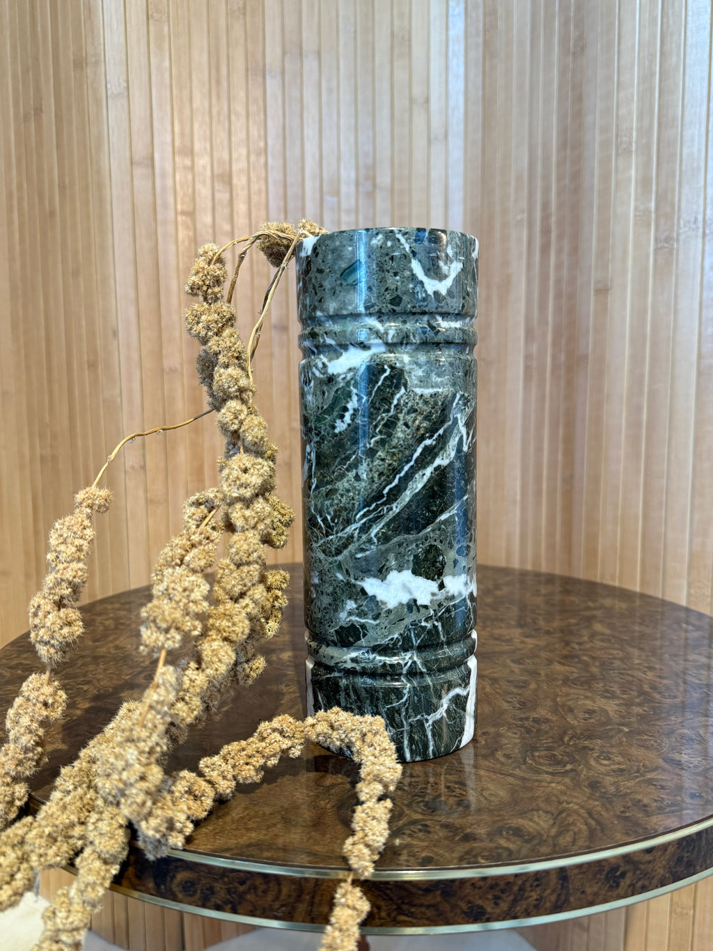 MCM Marble Cylinder Vase